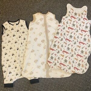 Kids Wearable Blanket Sleep Sacks, Bamboo and Cotton Quilted, Zen Panda Print